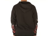Phobia Archive Black Zip Hoodie With Red And Gret Light On Sleeves homme