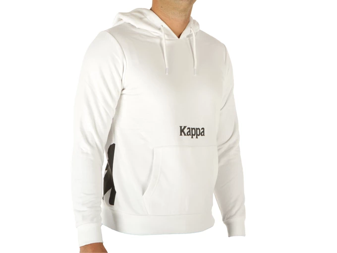  Fleece Jumper Authentic Fin - Felpe uomo Robe di Kappa. Disponibile in diverse taglie: l, m, s, xl e colori bianco, nero. YOUSP