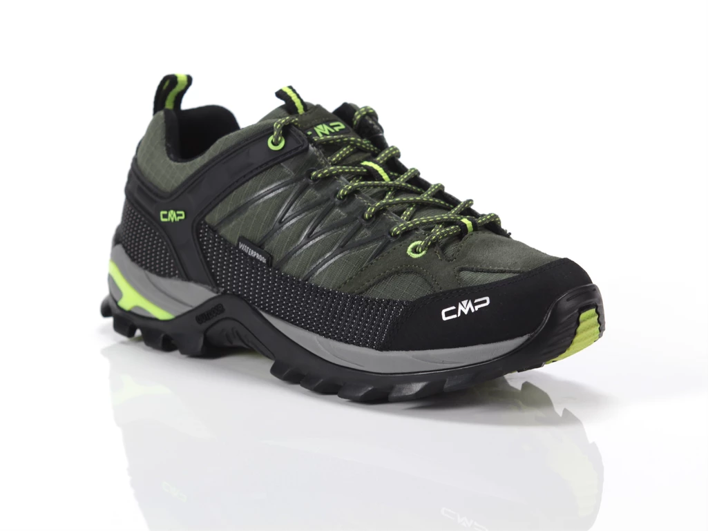  Rigel Low Trekking Wp Jungle Yellow Fluo - Sneakers uomo CMP. Disponibile in diverse taglie: 41 e colori giallo fluo, nero, ver