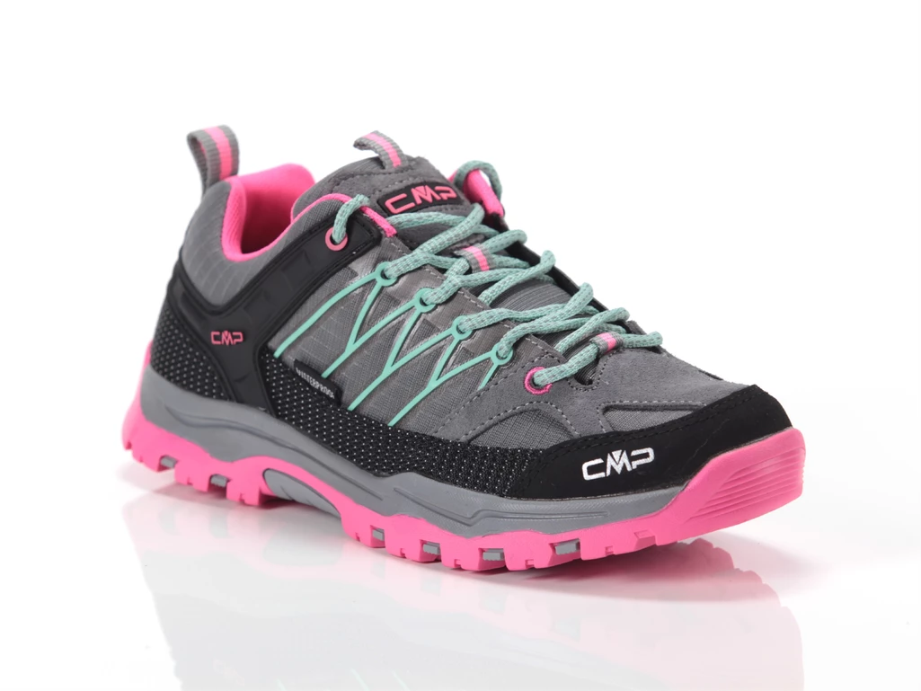  Kids Rigel Low Trekking Wp Cemento Pink Fluo - Sneakers donna/ragazzi CMP. Disponibile in diverse taglie: 37 e colori grigio, f