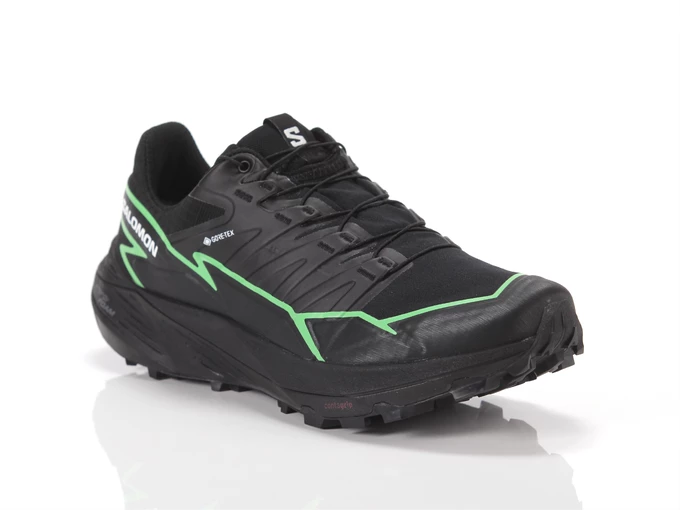 Salomon Thundercross Gtx Black Green Gecko Black homme 472790