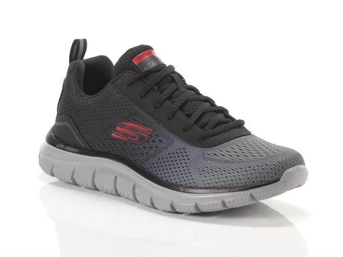  Track - Sneakers uomo Skechers. Disponibile in diverse taglie: 46, 42, 43, 44, 45 e colori grigio, rosso, nero. YOUSPORTY.