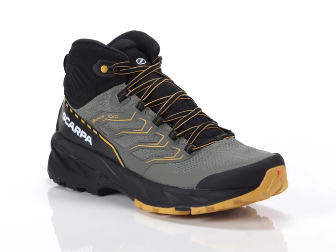  Rush 2 Mid Gtx-Moss-Sulphur Gore-tex Free-dome - Trekking uomo Scarpa. Disponibile in diverse taglie: 40, 41, 42 e colori giall