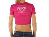 Nike W Nsw Air Ss Top Crop Firebarry White femme CZ8632 615