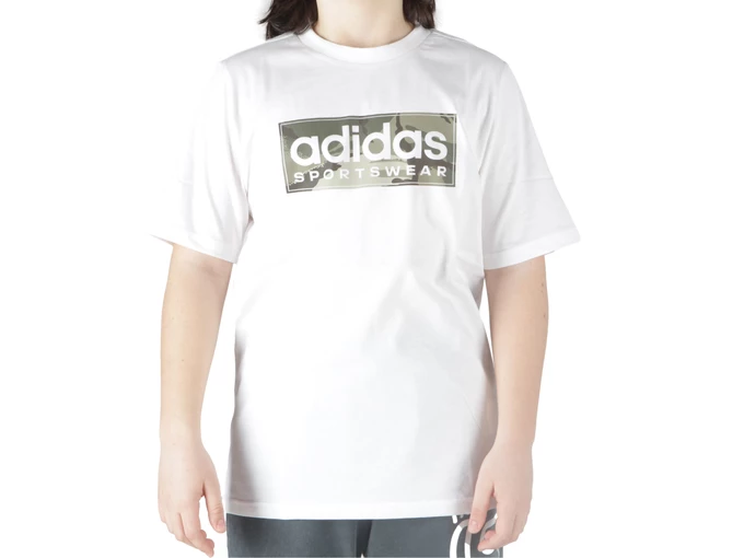  B CamoLin T - T-Shirt ragazzo Adidas. Disponibile in diverse taglie: l, s, xl e colori bianco, verde. YOUSPORTY.