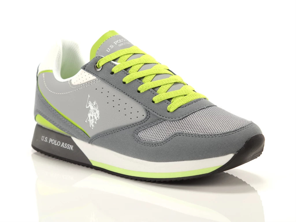  Nobil 003 Gray Light Gray - Sneakers uomo US POLO. Disponibile in diverse taglie: 45 e colori grigio, verde chiaro, bianco. YOU