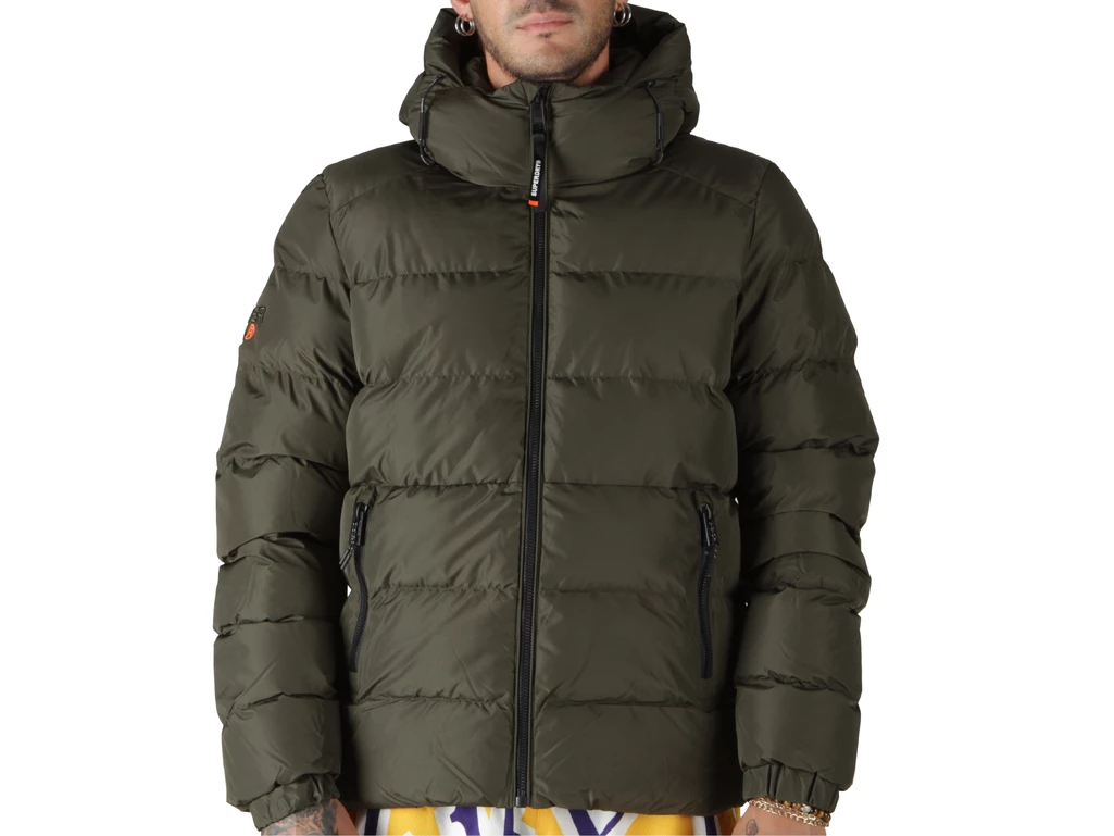  Hooded Sports Puffer Jacket - Giacche uomo Superdry. Disponibile in diverse taglie: l, m, s, xl e colori verde. YOUSPORTY.