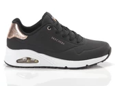  Uno - Sneakers donna Skechers. Disponibile in diverse taglie: 40, 41, 36, 37, 38, 39 e colori oro, nero. YOUSPORTY.
