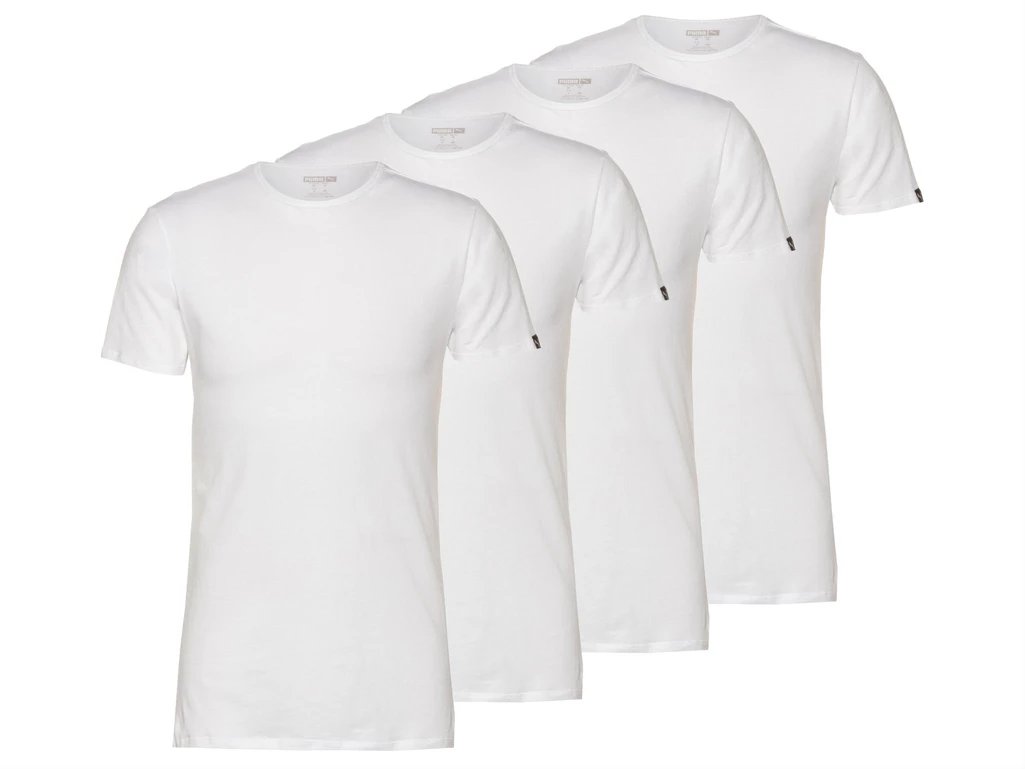 Puma Basic Crew Tee 4 Pieces homme 100000889 002 2PK
