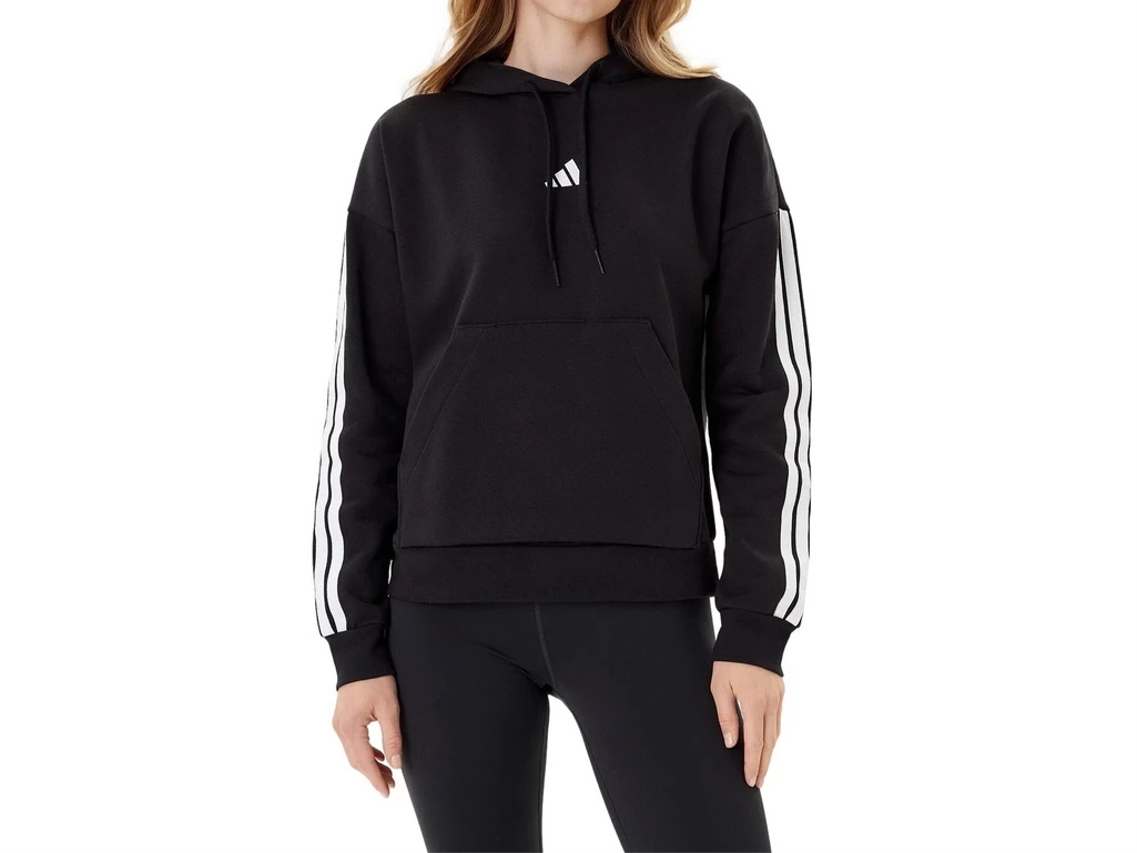  3STRIPES FLEECE HOODED - Felpe donna Adidas. Disponibile in diverse taglie: 46, 48, 50, 40, 41, 42, 44, 45, 36, 37, 38, 49 e co