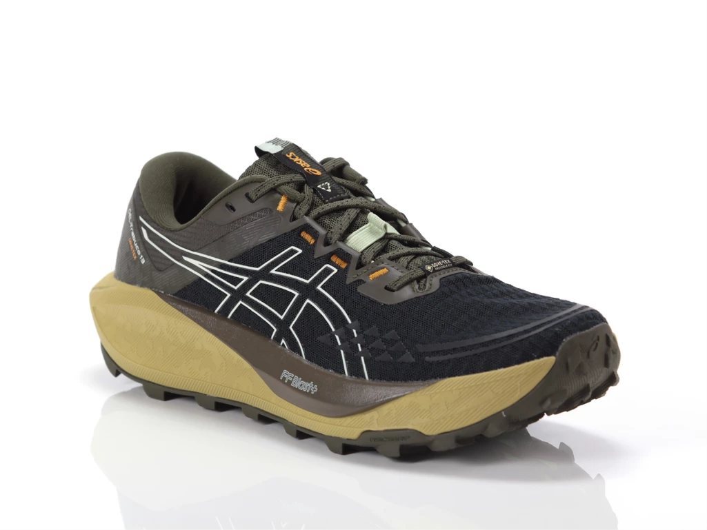  GEL-Trabuci 13 GTX - Running uomo Asics. Disponibile in diverse taglie: 46, 40, 41, 42, 43, 44, 45 e colori nero, verde. YOUSPO