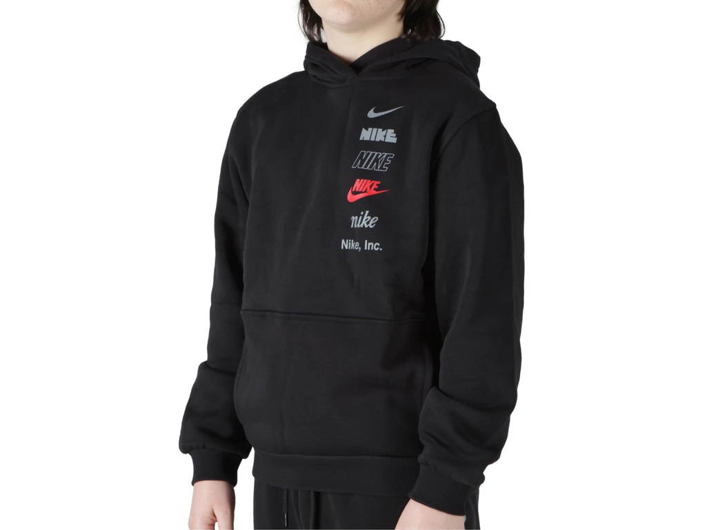  NSW CLUB FLC HDY MLOGO - Felpe bimbo/ragazzo Nike. Disponibile in diverse taglie: 10y, 11y, 12y, 13y, 9y, 8y e colori nero. YOU