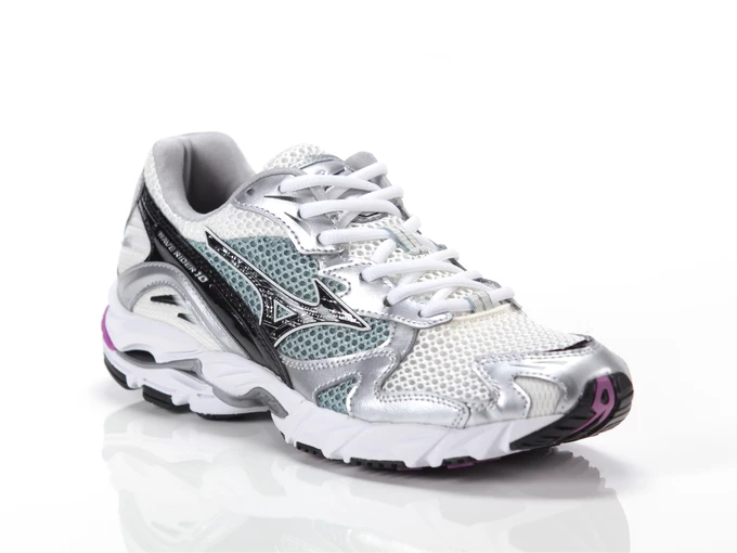  WAVE RIDER 10 - Running donna Mizuno. Disponibile in diverse taglie: 40, 41, 36, 37, 38, 39 e colori argento, fucsia, bianco. Y