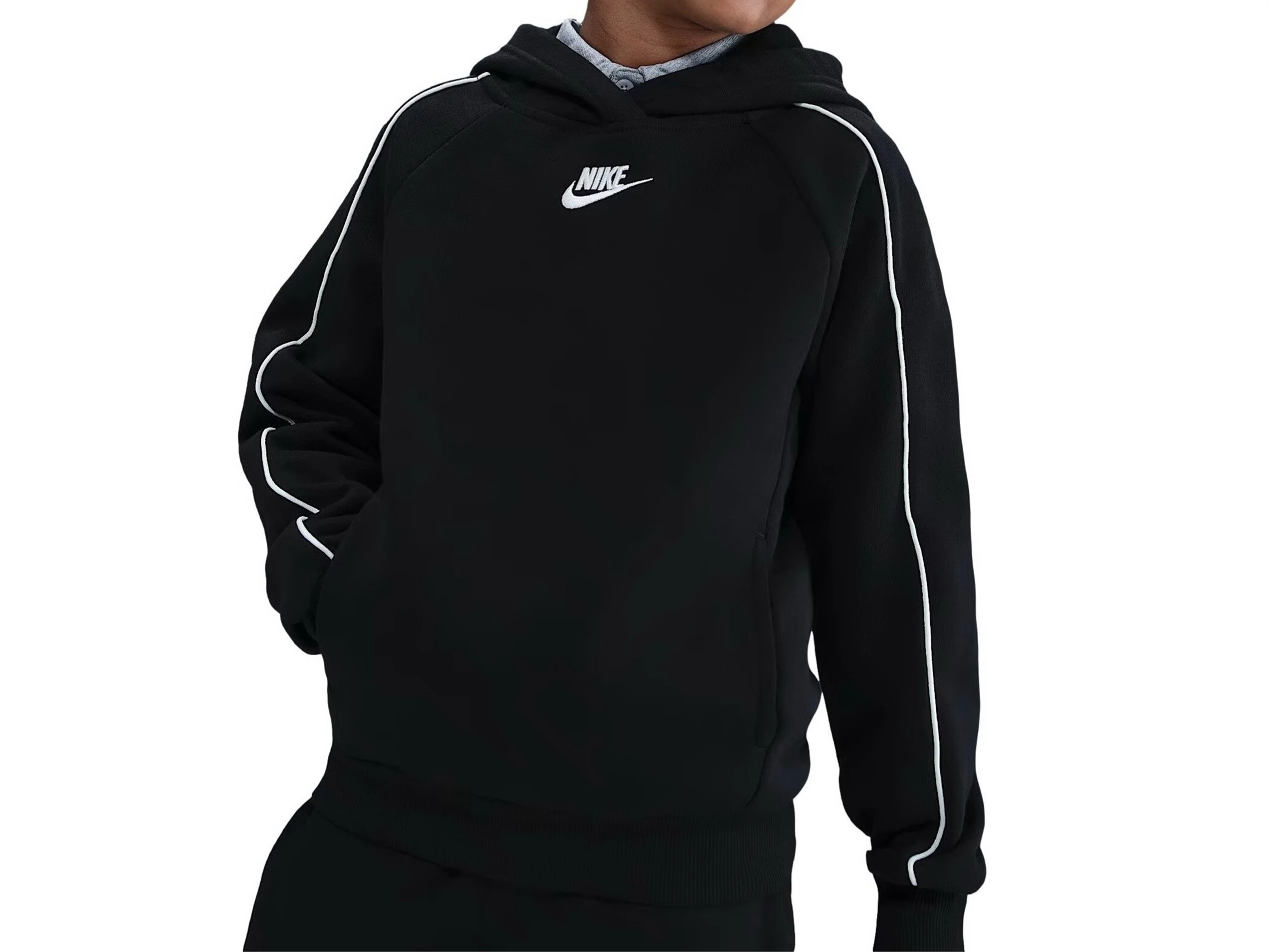 Nike K NSW CLUB FLC HDY TRACKSUIT junior HQ9318 010 | YOUSPORTY
