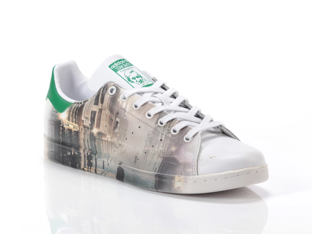 Adidas Stan Smith Custom Personalisable, Taglia 10 Unisex Colore Bianco|Verde