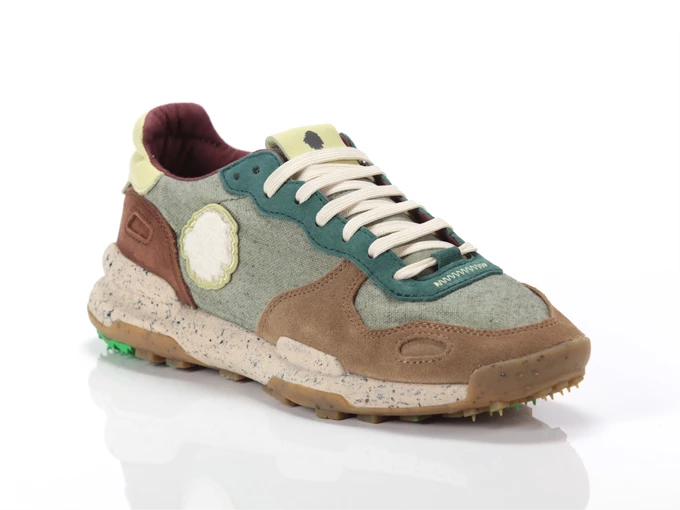  CHACRONA LINEN - Sneakers uomo Satorisan. Disponibile in diverse taglie: 40, 41, 42, 43, 44, 45 e colori marrone, verde. YOUSPO