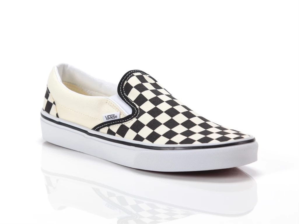 Vans Classic Slip-On Blk&Wht Chckerboard, Taglia 36 Unisex Colore Bianco Panna|Nero