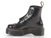  Sinclair Black Patent Lamper Croc - Boots donna Dr Martens. Disponibile in diverse taglie: 38 e colori giallo, nero. YOUSPORTY.