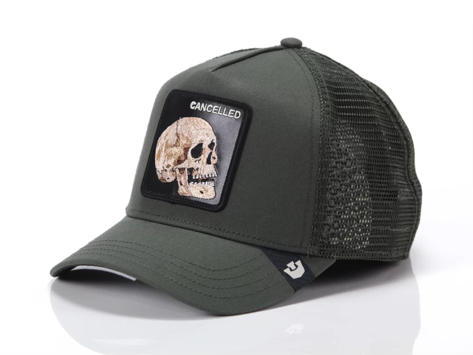  THE CANCELLED SKULL - Cappelli unisex Goorin. Disponibile in diverse taglie: t-u e colori verde. YOUSPORTY.