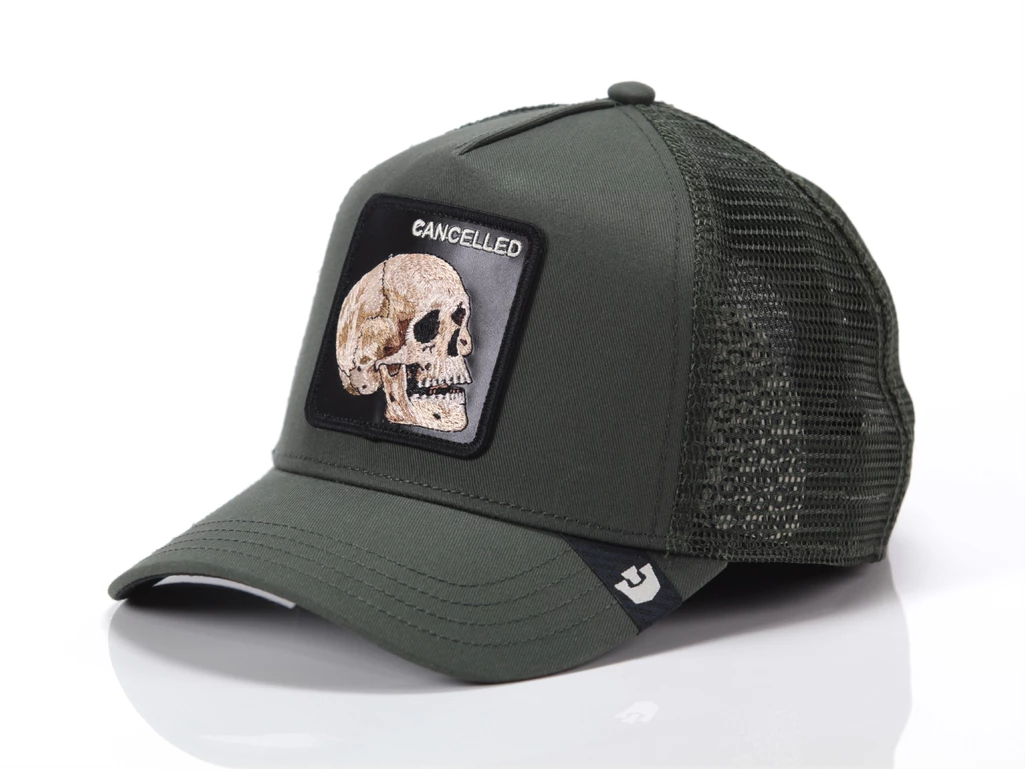  THE CANCELLED SKULL - Cappelli unisex Goorin. Disponibile in diverse taglie: t-u e colori verde. YOUSPORTY.