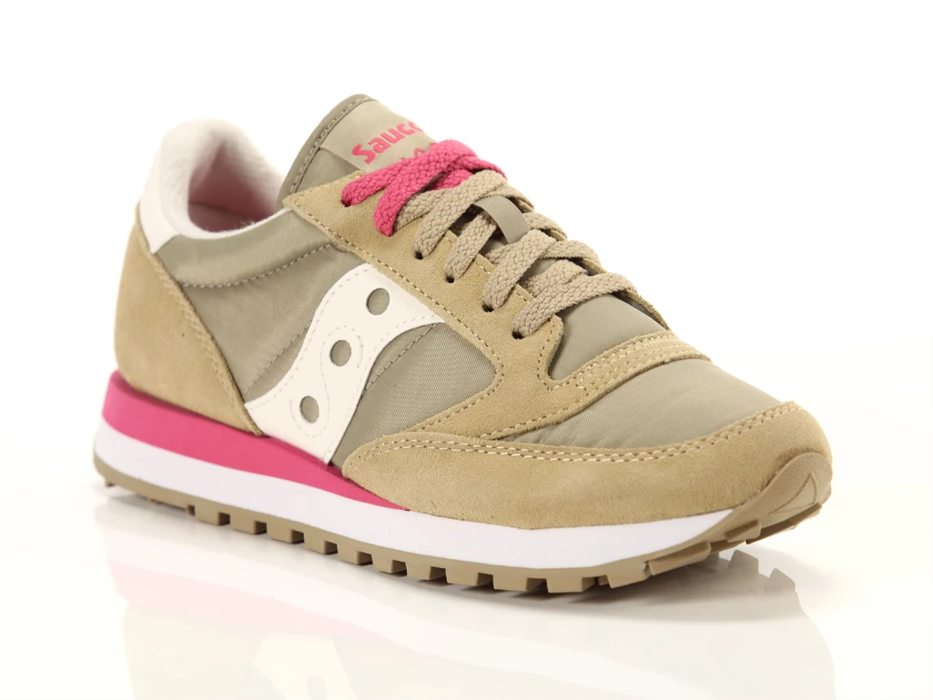  Jazz Original - Sneakers donna Saucony. Disponibile in diverse taglie: 36 e colori rosa, marrone chiaro, fucsia. YOUSPORTY.