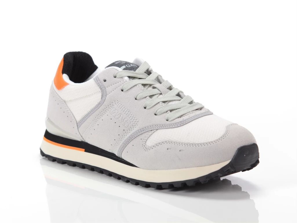  Alba Gs Mix - Sneakers uomo Gas. Disponibile in diverse taglie: 40, 41, 42, 43, 44, 45, 39 e colori bianco panna, grigio, aranc