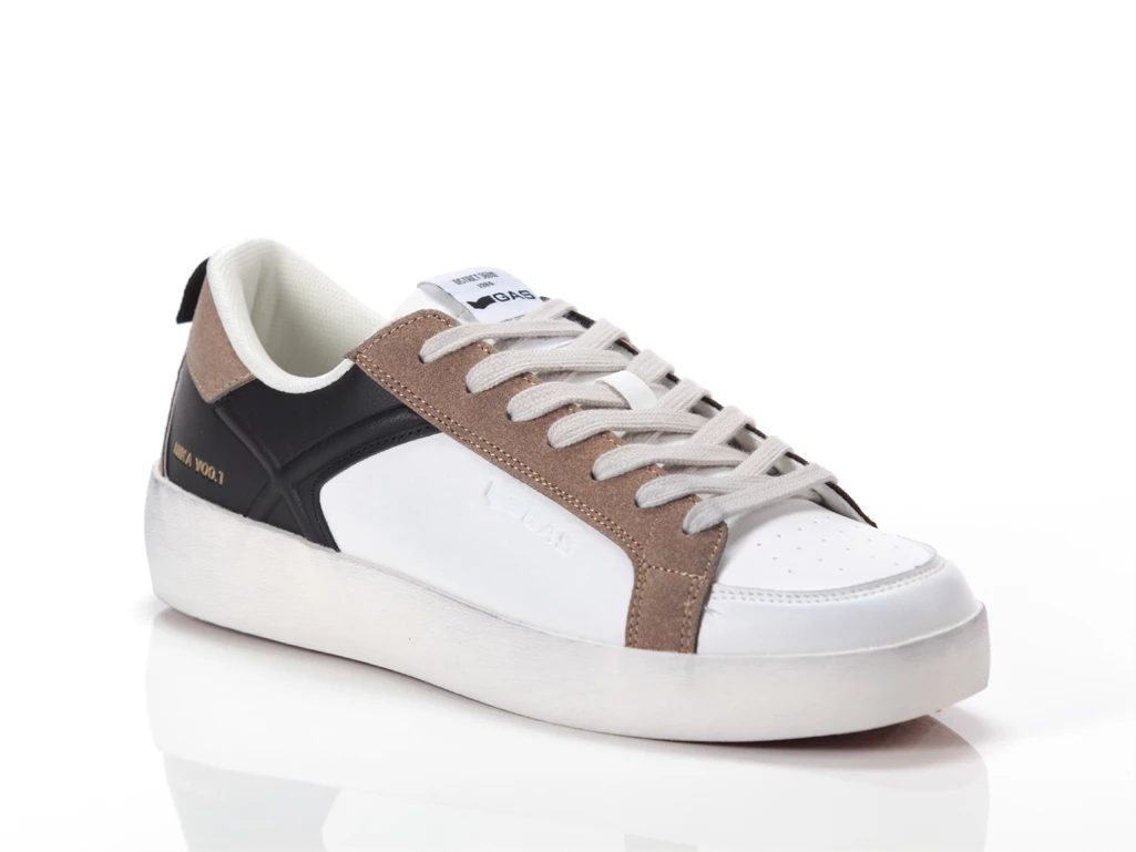  Nika Gs Mix - Sneakers uomo Gas. Disponibile in diverse taglie: 40, 41, 42, 43, 44, 39 e colori bianco, nero, marrone. YOUSPORT
