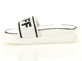 Rey White Black - Ciabatte donna Buffalo. Disponibile in diverse taglie: 39 e colori bianco, nero. YOUSPORTY.