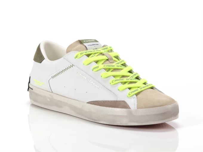  CRIME DISTRESSED LOW - Sneakers uomo Crime London. Disponibile in diverse taglie: 46, 41, 42, 43, 44, 45 e colori beige, giallo