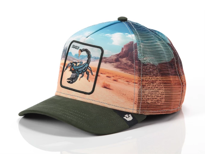  SCORPION IN THE ELEMENT - Cappelli unisex Goorin. Disponibile in diverse taglie: t-u e colori verde, azzurro. YOUSPORTY.