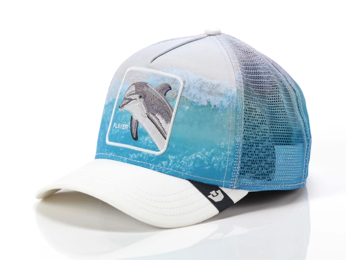  DOLPHIN IN THE ELEMENT - Cappelli unisex Goorin. Disponibile in diverse taglie: t-u e colori bianco, azzurro. YOUSPORTY.