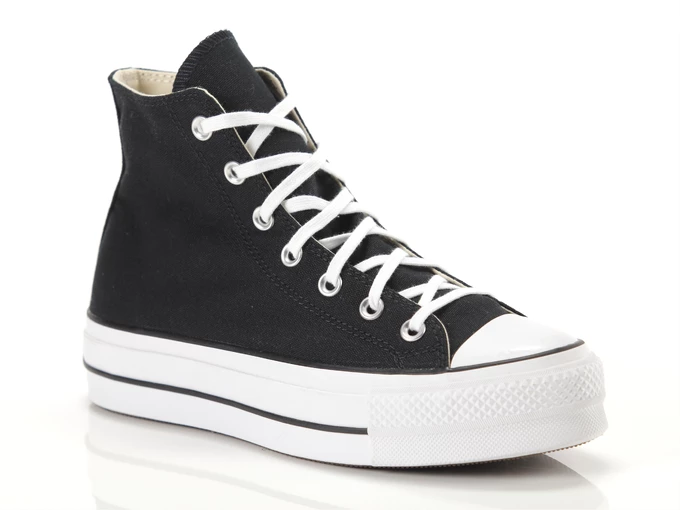  Chuck Taylor All Star Lift Clean Hi - Sneakers donna Converse. Disponibile in diverse taglie: 36, 37, 38 e colori bianco, nero.