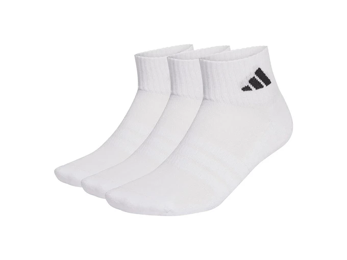 Calzini Sportivi Cushioned Bianco - Calzini unisex Adidas. Disponibile in diverse taglie: 40, 41, 42, 43, 44, 45, 37, 38, 39 e 