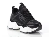 Buffalo Binary Athena Glam-vegan nappa/glitter-black woman 1636088