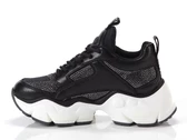Buffalo Binary Athena Glam-vegan nappa/glitter-black woman 1636088