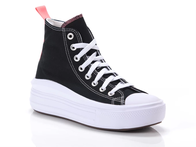  Chuck Taylor All Star Move Black Pink Salt White - Sneakers donna/ragazzi Converse. Disponibile in diverse taglie: 36, 35 e col