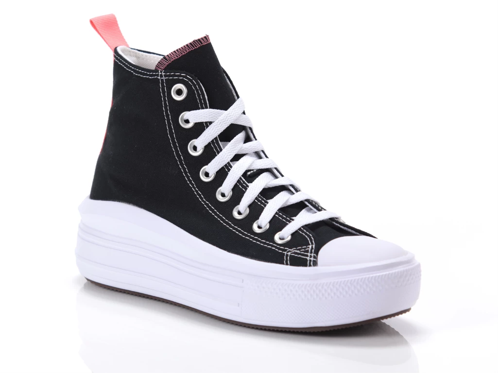  Chuck Taylor All Star Move Black Pink Salt White - Sneakers donna/ragazzi Converse. Disponibile in diverse taglie: 36, 35 e col