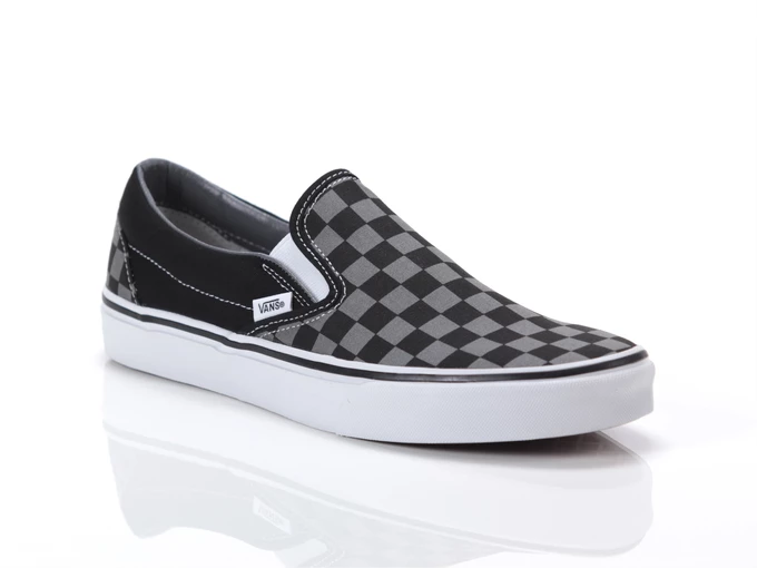 Vans Classic Slip-On Black/Pewter Checkerboard homme VN000EYEBPJ