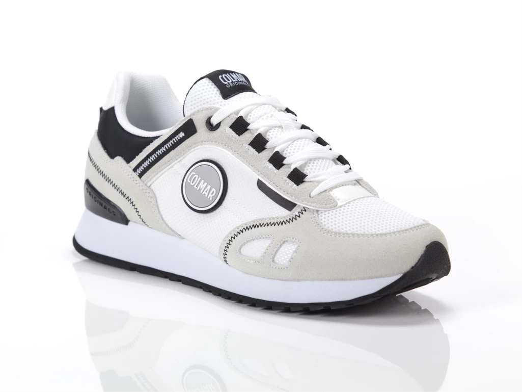  Travis Sport Bold White - Sneakers uomo Colmar. Disponibile in diverse taglie: 46, 40, 41, 42, 43, 44, 45 e colori bianco, nero