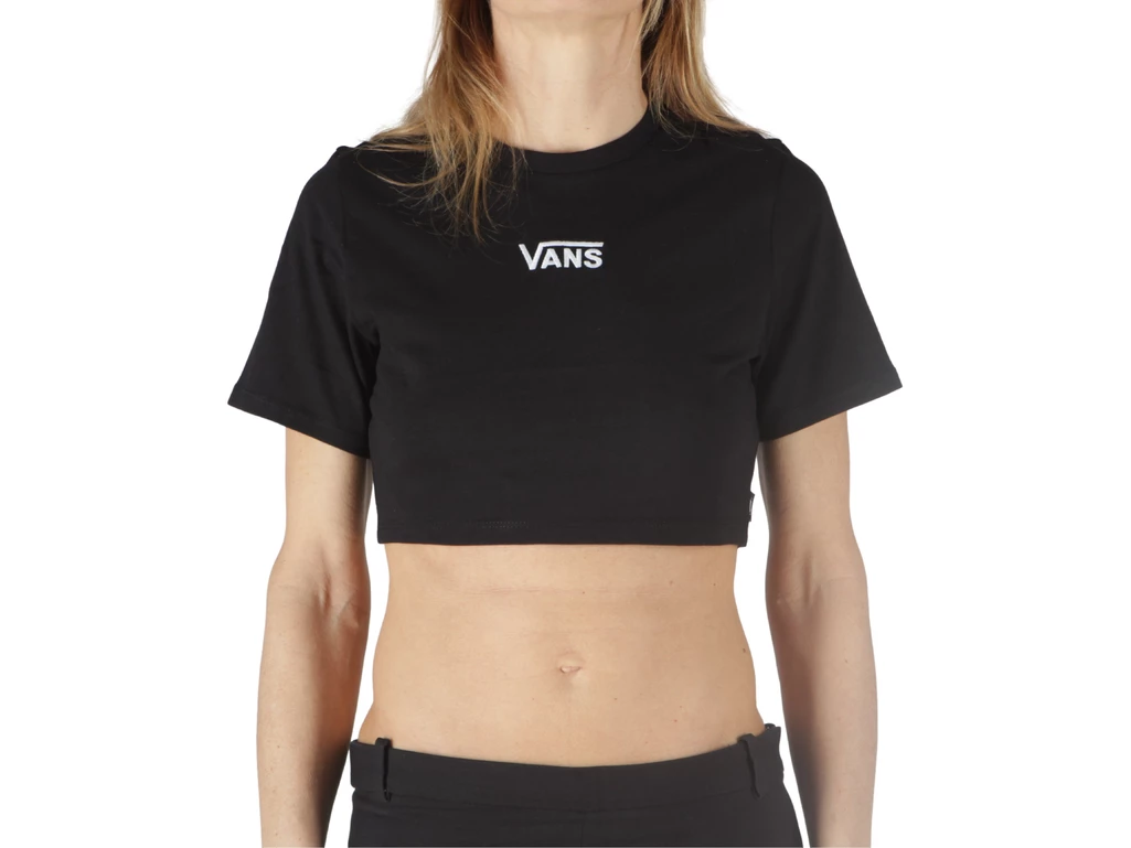  Flying V Crew Crop II - T-Shirt donna Vans. Disponibile in diverse taglie: l, xl e colori nero. YOUSPORTY.