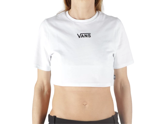  Flying V Crew Crop II - T-Shirt donna Vans. Disponibile in diverse taglie: l, m, s, xl e colori bianco. YOUSPORTY.