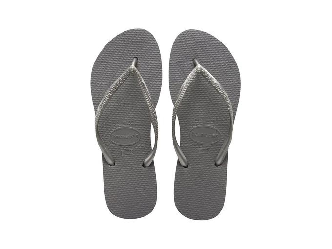  Havaianas Slim steel grey - Infradito donna Havaianas. Disponibile in diverse taglie: 43, 44 e colori grigio, argento. YOUSPORT