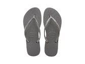  Havaianas Slim steel grey - Infradito donna Havaianas. Disponibile in diverse taglie: 43, 44 e colori grigio, argento. YOUSPORT