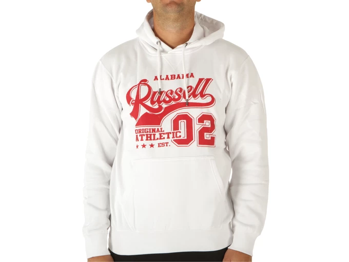 Original Pull Over - Felpe uomo Russell Athletic. Disponibile in diverse taglie: l e colori rosso, bianco. YOUSPORTY.