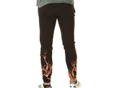 Phobia Archive Black Pants With Orange Lightning homme PH00029OR