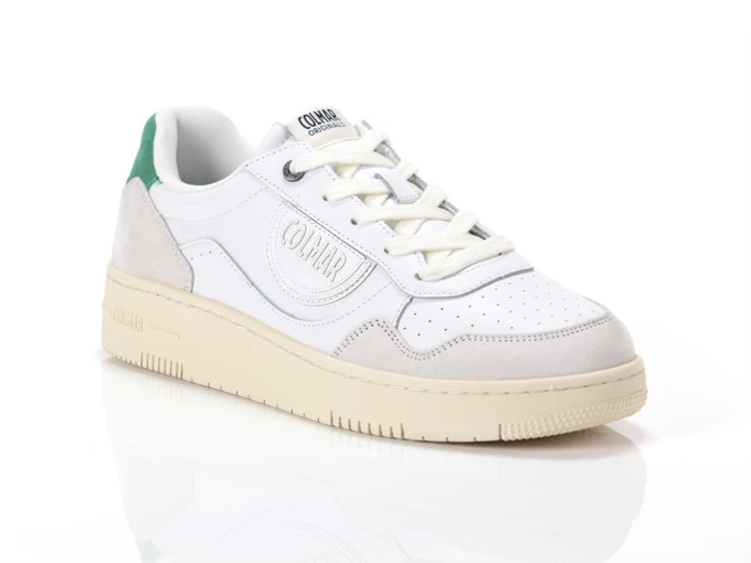  Austin Look White Green - Sneakers uomo Colmar. Disponibile in diverse taglie: 44, 45 e colori grigio, bianco, verde. YOUSPORTY