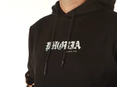  Black Hoodie With Orange Lightning On Sleeves - Felpe uomo Phobia Archive. Disponibile in diverse taglie: m, xl e colori bianco