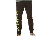 Phobia Archive Black Pants With Green Cross Bones homme PH00073