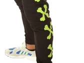 Phobia Archive Black Pants With Green Cross Bones homme PH00073