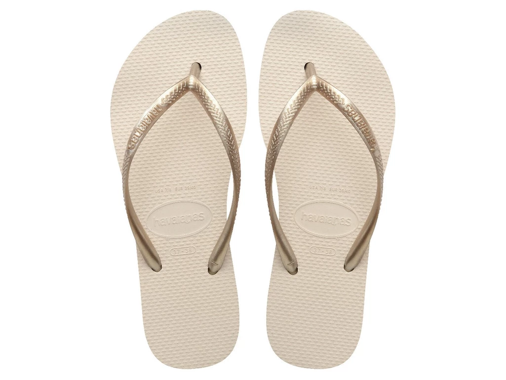  Slim Flatform - Infradito donna Havaianas. Disponibile in diverse taglie: 43, 44 e colori bianco panna. YOUSPORTY.